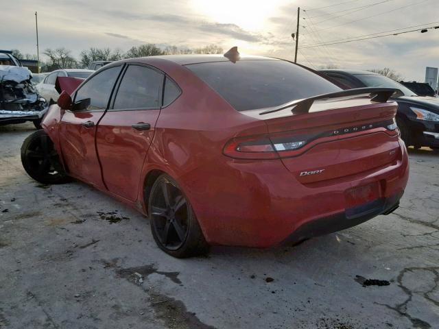 1C3CDFEB7FD406913 - 2015 DODGE DART GT RED photo 3