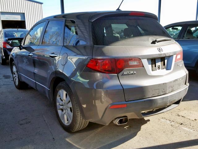 5J8TB2H21BA000273 - 2011 ACURA RDX CHARCOAL photo 3