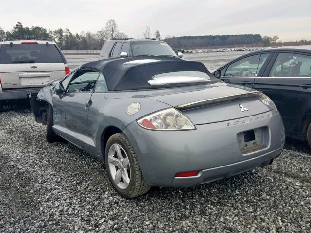 4A3AL25F17E010812 - 2007 MITSUBISHI ECLIPSE SP GRAY photo 3