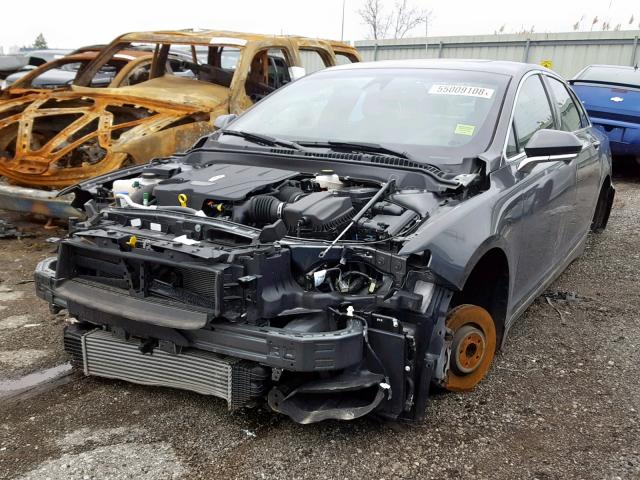 3LN6L5EC1HR645393 - 2017 LINCOLN MKZ RESERV GRAY photo 2