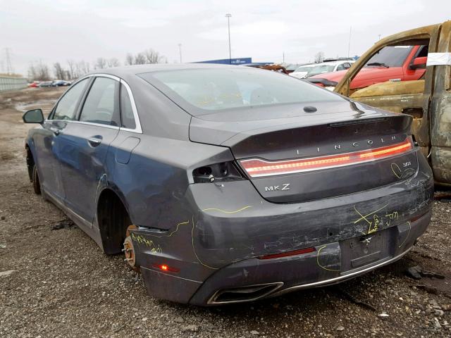 3LN6L5EC1HR645393 - 2017 LINCOLN MKZ RESERV GRAY photo 3