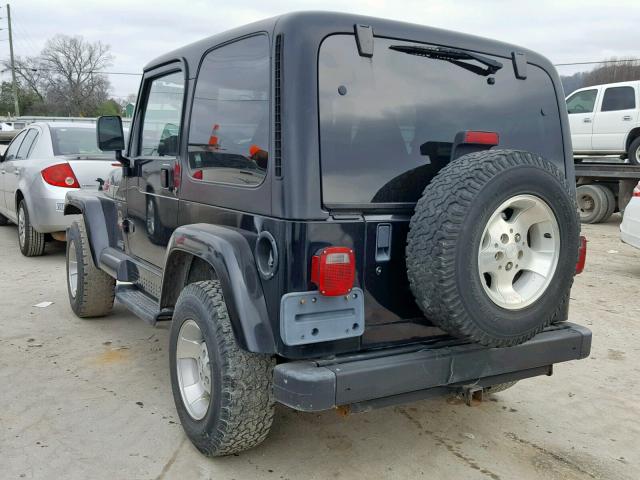 1J4FA59S0YP713292 - 2000 JEEP WRANGLER / BLACK photo 3