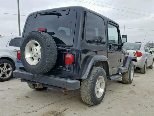 1J4FA59S0YP713292 - 2000 JEEP WRANGLER / BLACK photo 4