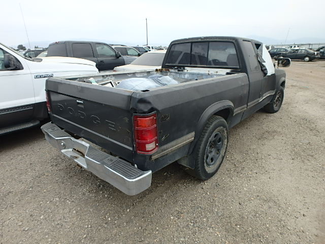 1B7GL23Y5NS661246 - 1992 DODGE DAKOTA BLACK photo 4