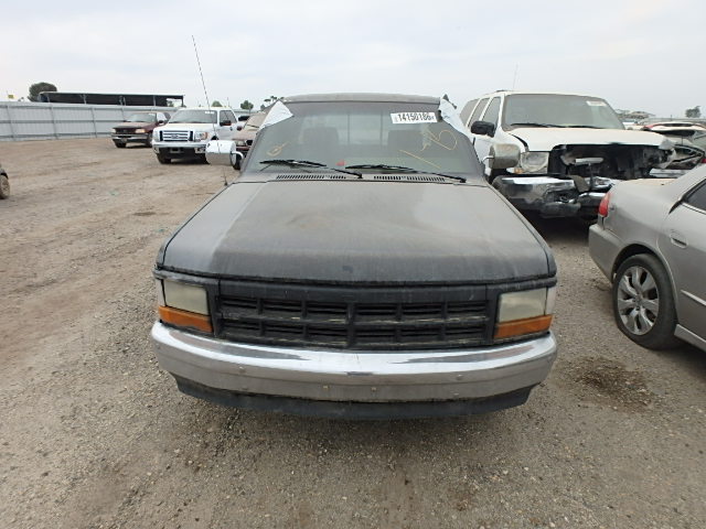 1B7GL23Y5NS661246 - 1992 DODGE DAKOTA BLACK photo 9