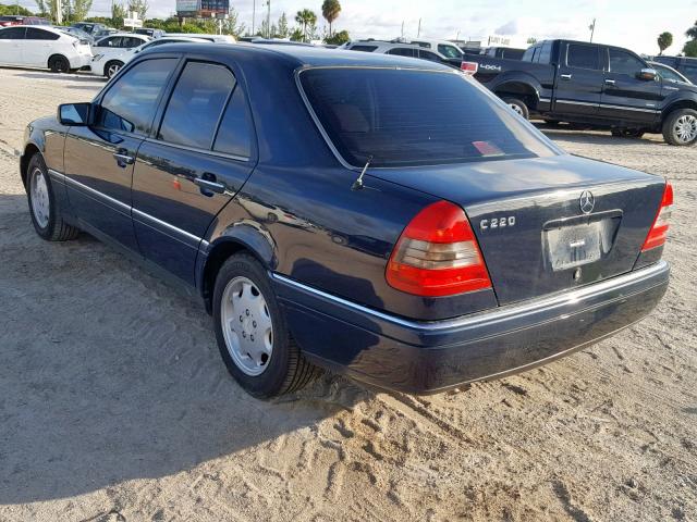 WDBHA22E0TF433953 - 1996 MERCEDES-BENZ C 220 BLUE photo 3