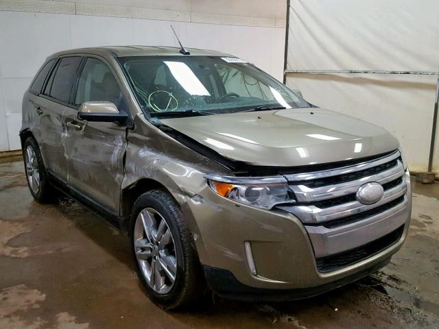 2FMDK3J97CBA90241 - 2012 FORD EDGE SEL GREEN photo 1