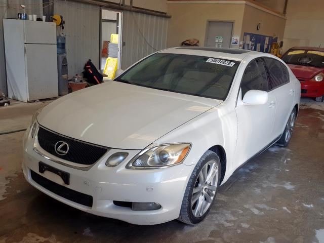 JTHBC96S075004848 - 2007 LEXUS GS 450H WHITE photo 2