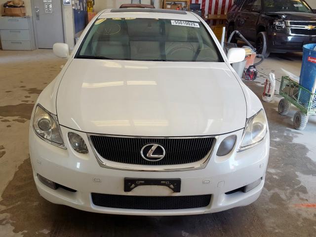 JTHBC96S075004848 - 2007 LEXUS GS 450H WHITE photo 9