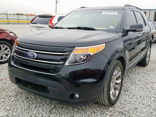 1FMHK7F85CGA72872 - 2012 FORD EXPLORER L BLACK photo 2