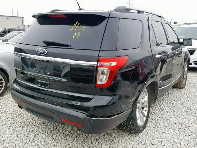 1FMHK7F85CGA72872 - 2012 FORD EXPLORER L BLACK photo 4