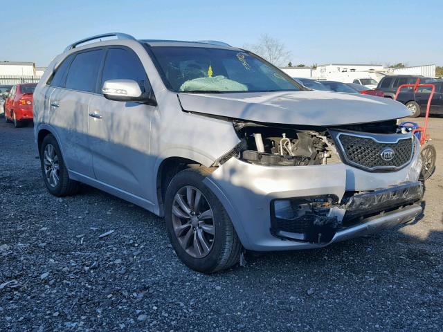 5XYKW4A22CG275740 - 2012 KIA SORENTO SX SILVER photo 1