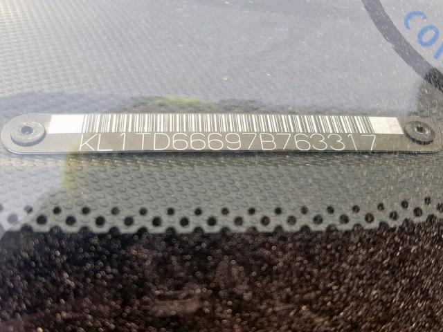 KL1TD66697B763317 - 2007 CHEVROLET AVEO BASE Gümüş foto 10