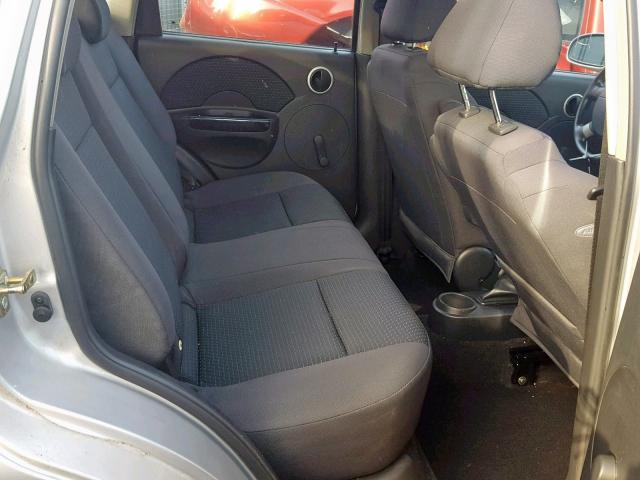 KL1TD66697B763317 - 2007 CHEVROLET AVEO BASE Gümüş foto 6