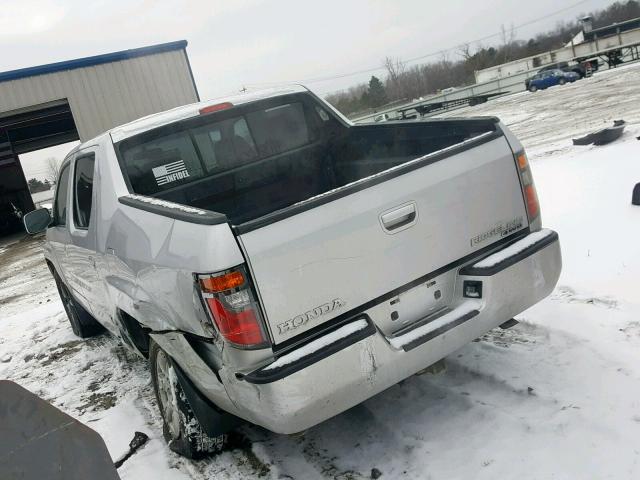 2HJYK16497H523290 - 2007 HONDA RIDGELINE SILVER photo 3