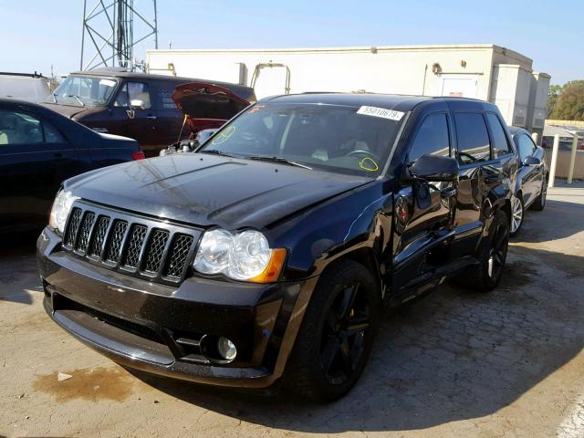 1J8HR78358C144713 - 2008 JEEP GRAND CHER BLACK photo 2