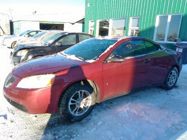 1G2ZH36N294196389 - 2009 PONTIAC G6 GT RED photo 2