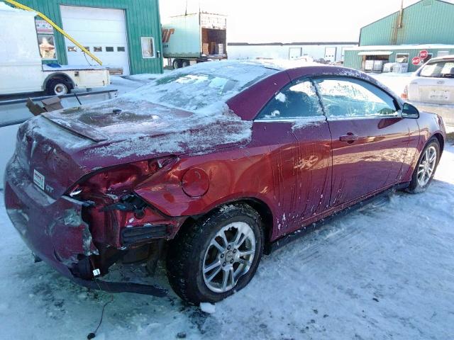 1G2ZH36N294196389 - 2009 PONTIAC G6 GT RED photo 4