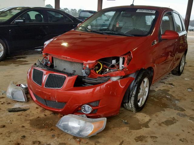 KL2TD66E49B648243 - 2009 PONTIAC G3 RED photo 2