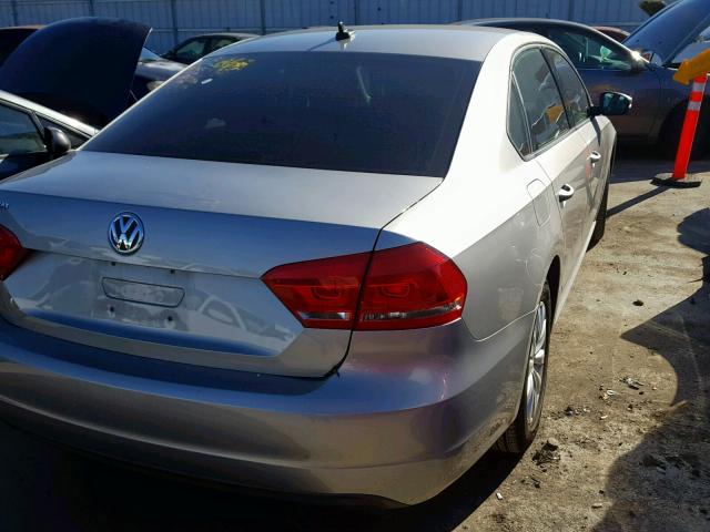 1VWAP7A35EC006414 - 2014 VOLKSWAGEN PASSAT S GRAY photo 4