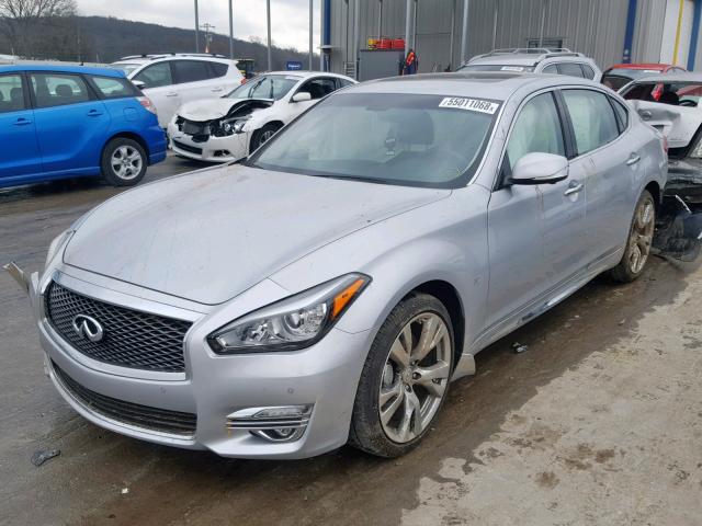 JN1BY1PP8JM330797 - 2018 INFINITI Q70L 3.7 L SILVER photo 2