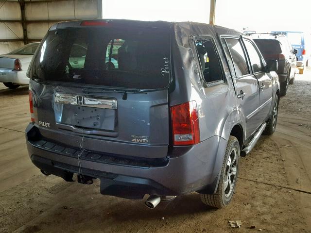 5FNYF4H38FB078320 - 2015 HONDA PILOT SE CHARCOAL photo 4