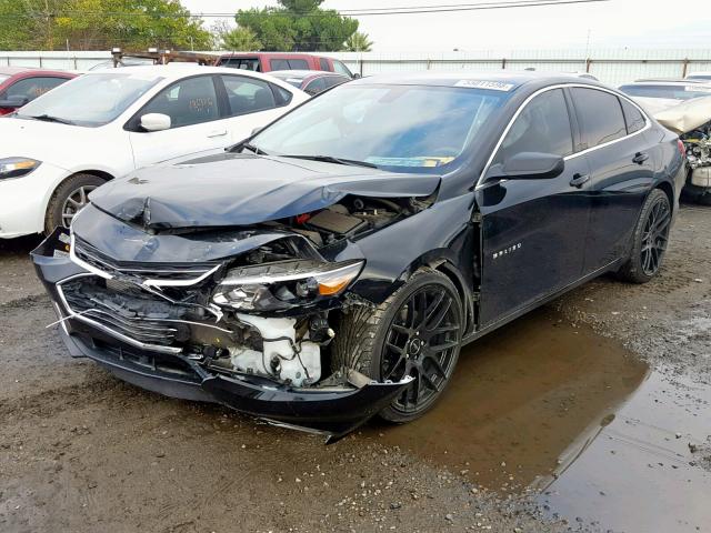 1G1ZB5ST8HF190668 - 2017 CHEVROLET MALIBU LS BLACK photo 2