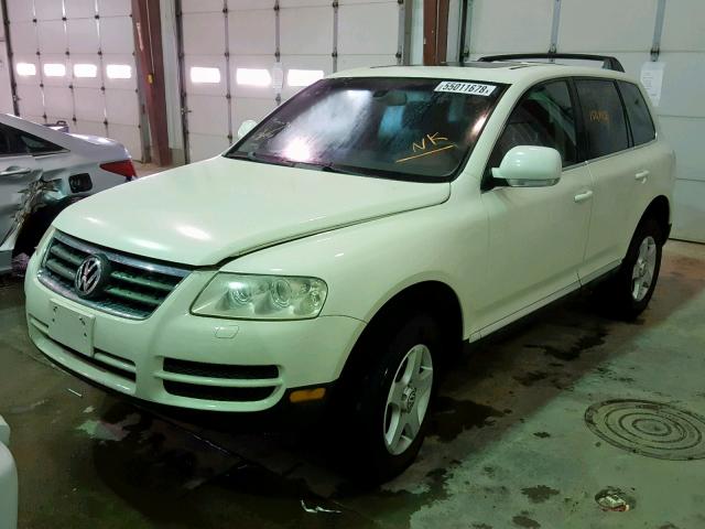 WVGBC67L34D038321 - 2004 VOLKSWAGEN TOUAREG 3. WHITE photo 2