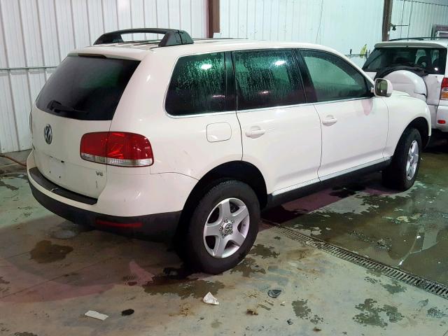 WVGBC67L34D038321 - 2004 VOLKSWAGEN TOUAREG 3. WHITE photo 4