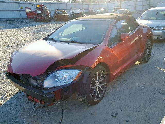 4A37L3ET1BE002403 - 2011 MITSUBISHI ECLIPSE SP RED photo 2