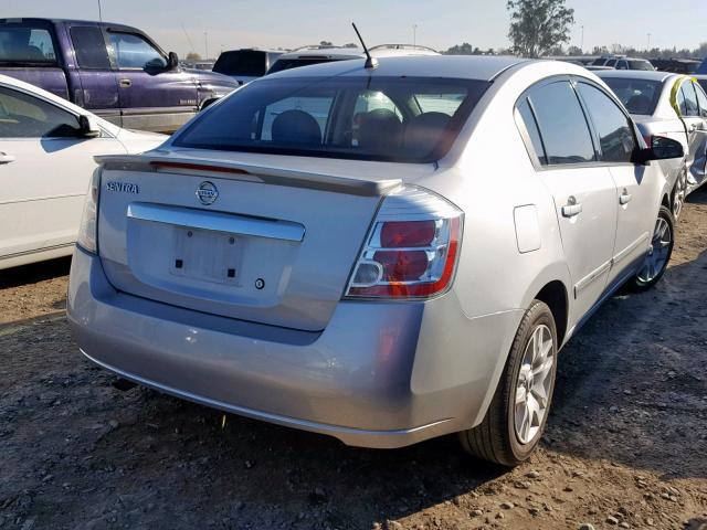 3N1AB6AP8CL617136 - 2012 NISSAN SENTRA 2.0 SILVER photo 4