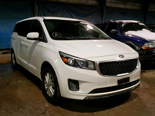 KNDMA5C10H6283508 - 2017 KIA SEDONA L WHITE photo 1