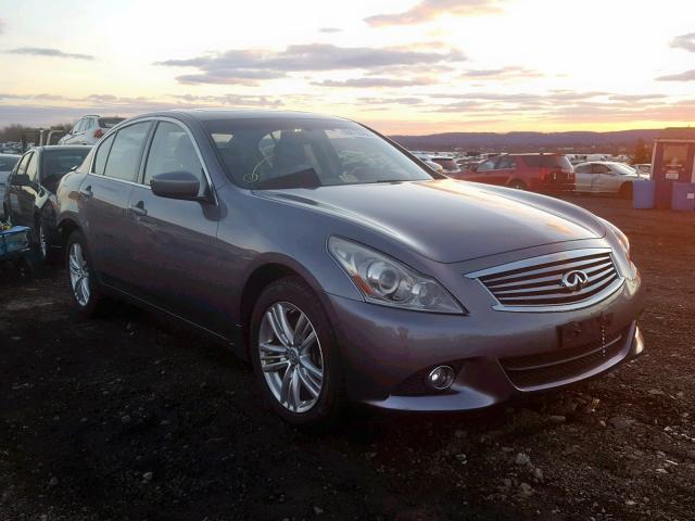 JN1CV6ARXAM459211 - 2010 INFINITI G37 GRAY photo 1