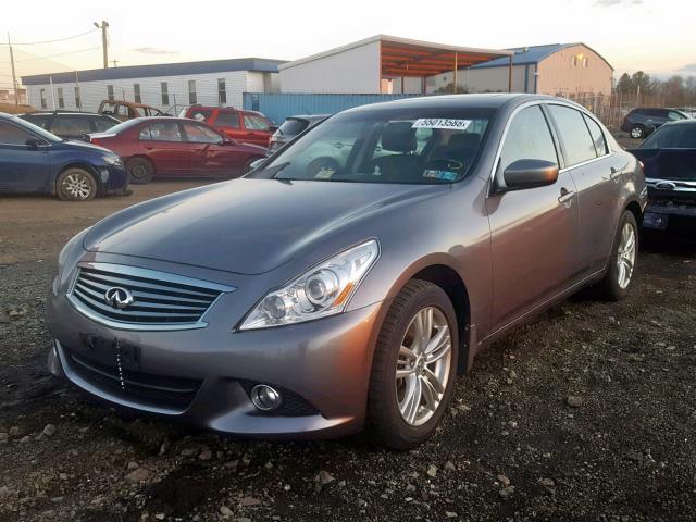 JN1CV6ARXAM459211 - 2010 INFINITI G37 GRAY photo 2