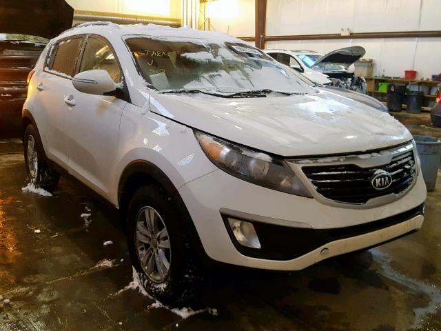 KNDPB3A22B7118006 - 2011 KIA SPORTAGE L WHITE photo 1