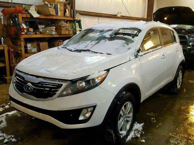 KNDPB3A22B7118006 - 2011 KIA SPORTAGE L WHITE photo 2