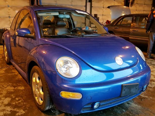 3VWCK21C33M436464 - 2003 VOLKSWAGEN NEW BEETLE BLUE photo 1