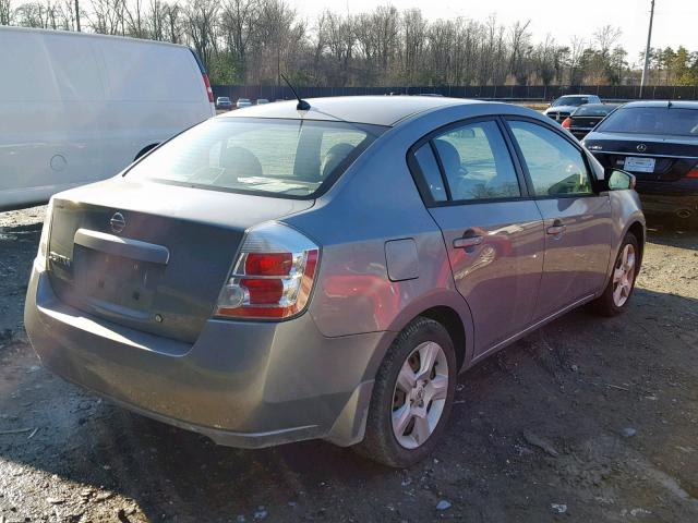 3N1AB61E08L663890 - 2008 NISSAN SENTRA 2.0 SILVER photo 4