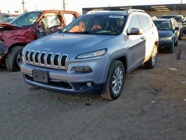 1C4PJMDB0GW261425 - 2016 JEEP CHEROKEE L SILVER photo 2