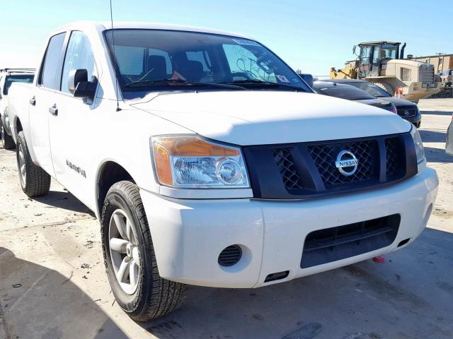 1N6BA0EK2CN317332 - 2012 NISSAN TITAN S WHITE photo 1