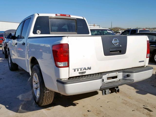 1N6BA0EK2CN317332 - 2012 NISSAN TITAN S WHITE photo 3