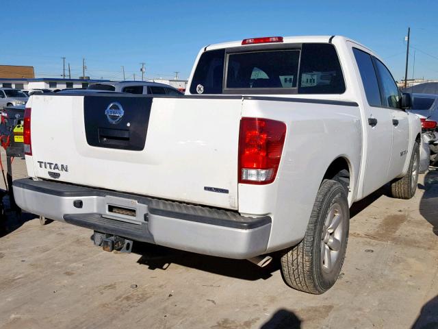 1N6BA0EK2CN317332 - 2012 NISSAN TITAN S WHITE photo 4