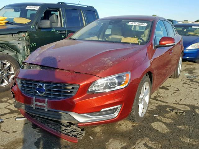 YV1612FHXE2291872 - 2014 VOLVO S60 T5 RED photo 2