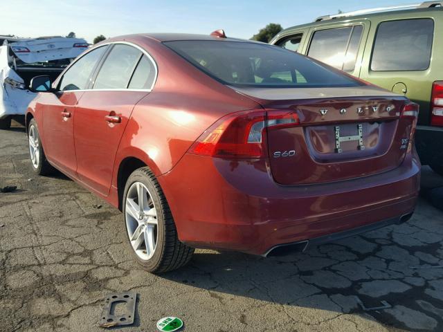 YV1612FHXE2291872 - 2014 VOLVO S60 T5 RED photo 3