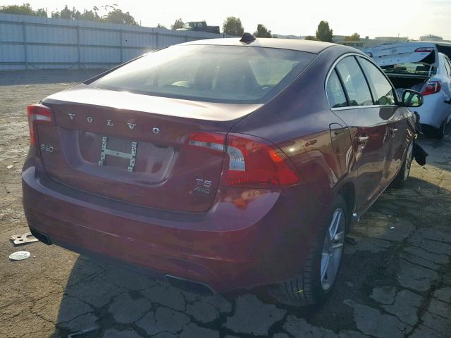 YV1612FHXE2291872 - 2014 VOLVO S60 T5 RED photo 4