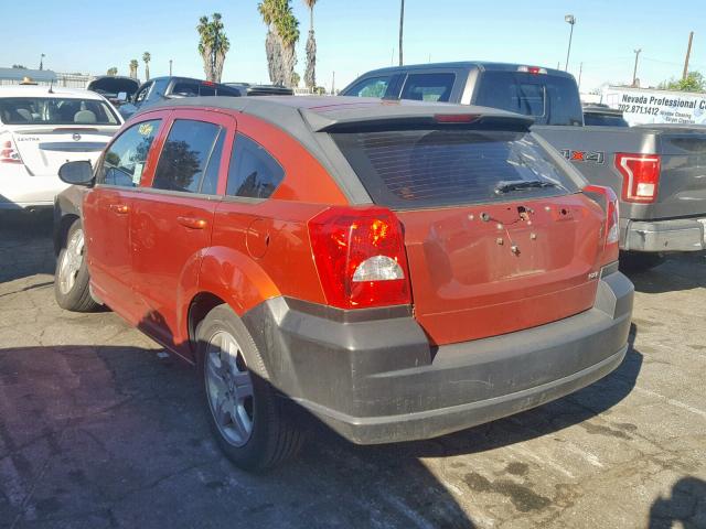 1B3HB48A49D148743 - 2009 DODGE CALIBER SX ORANGE photo 3