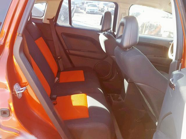 1B3HB48A49D148743 - 2009 DODGE CALIBER SX ORANGE photo 6