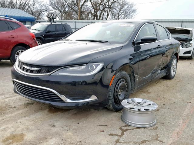 1C3CCCAB6HN505470 - 2017 CHRYSLER 200 LIMITE BLACK photo 2