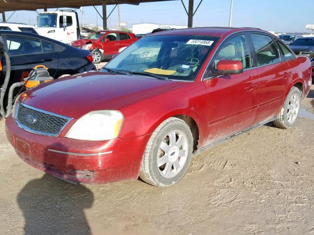 1FAFP23175G206054 - 2005 FORD FIVE HUNDR RED photo 2