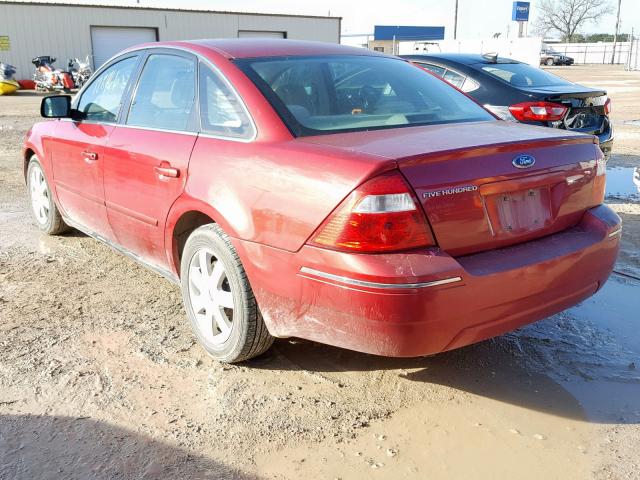 1FAFP23175G206054 - 2005 FORD FIVE HUNDR RED photo 3